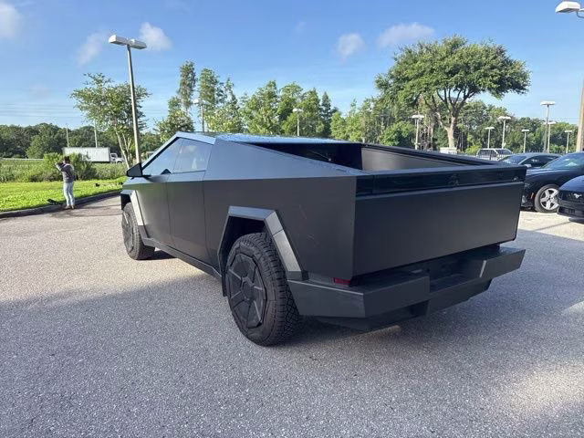 2024 Stainless Steel Tesla Cybertruck Cyberbeast Crew Cab Pickup AWD Truck
