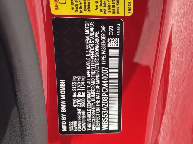 2023 Toronto Red Metallic BMW M4 Base RWD Coupe