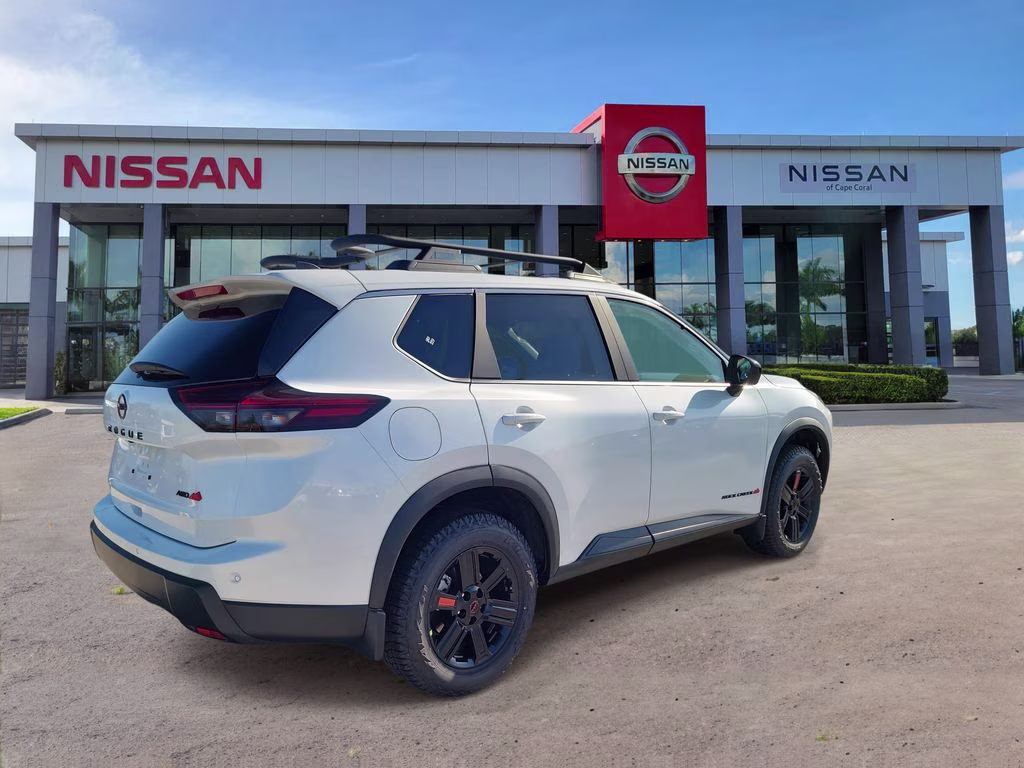 2026 Everest White Pearl Tricoat Nissan Rogue Rock Creek AWD SUV