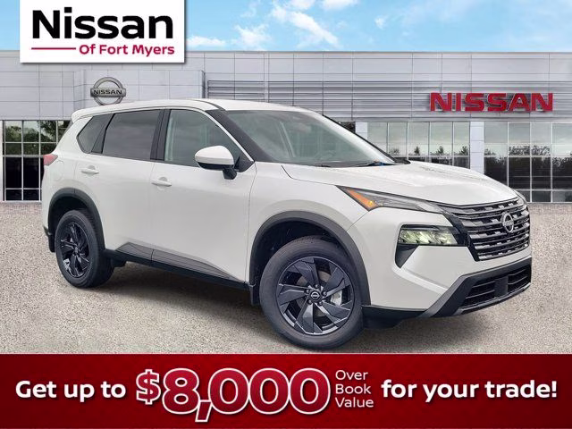 2026 Everest White Pearl Tricoat Nissan Rogue SV FWD SUV