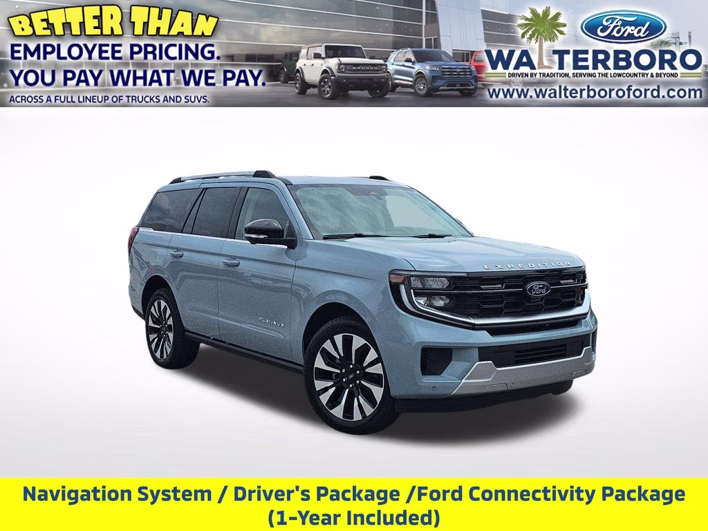 2026 Glacier Gray Metallic Tri-Coat Ford Expedition Platinum 4X4 SUV