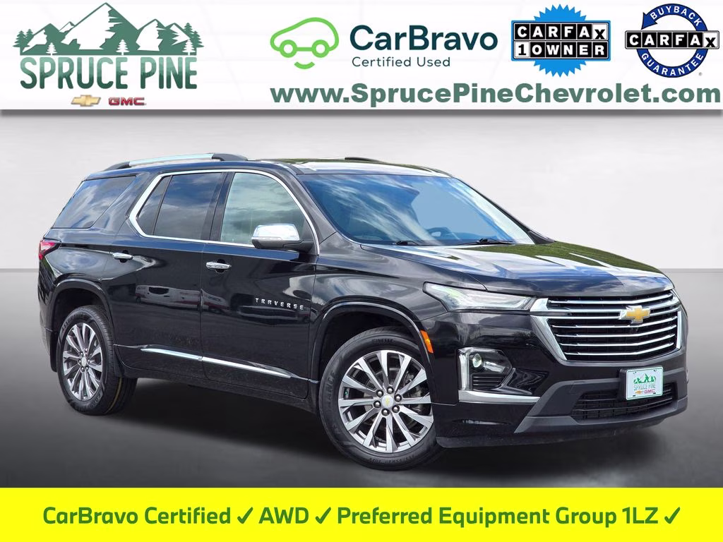 2023 Mosaic Black Metallic Chevrolet Traverse Premier AWD SUV