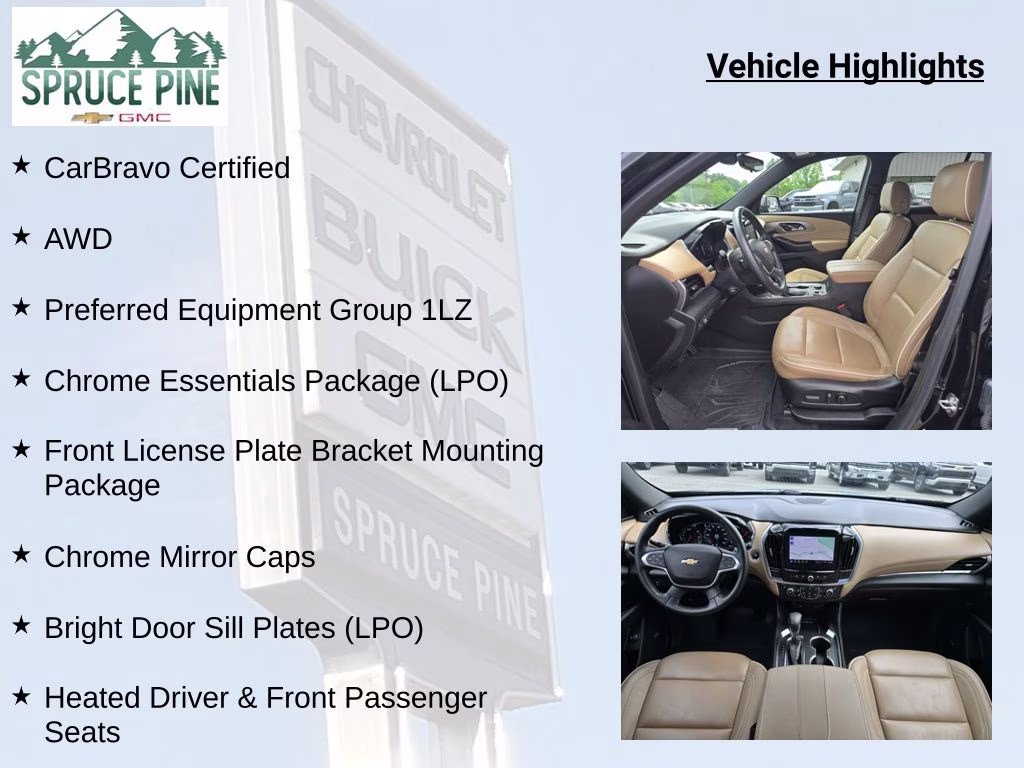 2023 Mosaic Black Metallic Chevrolet Traverse Premier AWD SUV