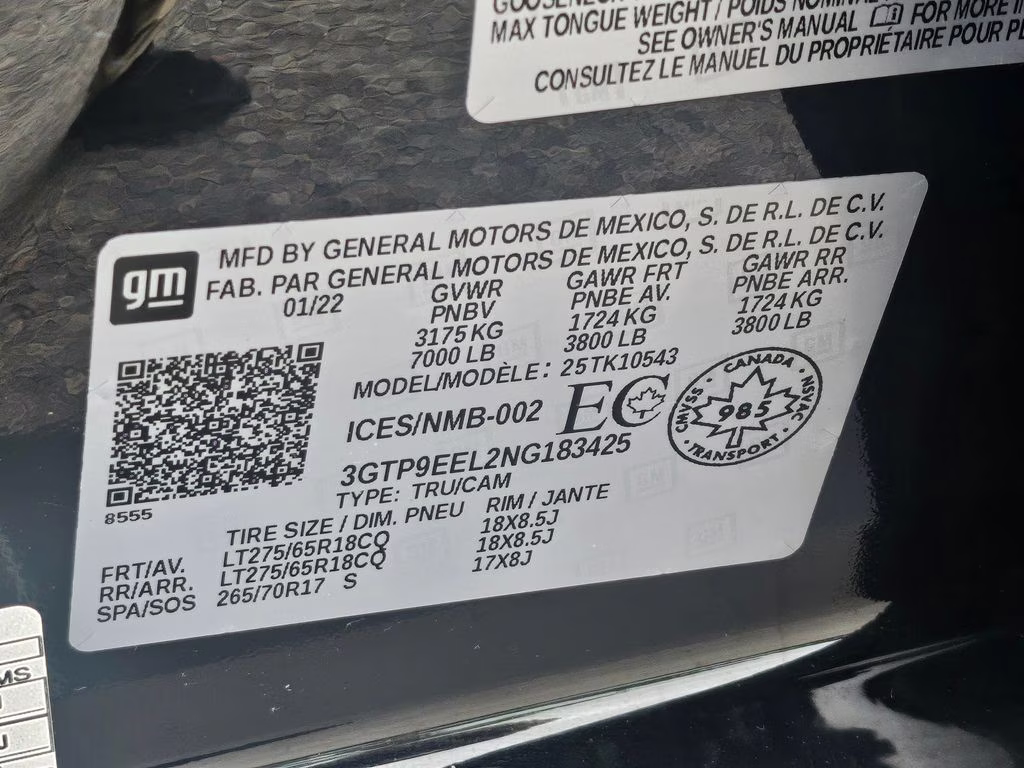 2022 Onyx Black GMC Sierra 1500 Limited AT4 4X4 Truck