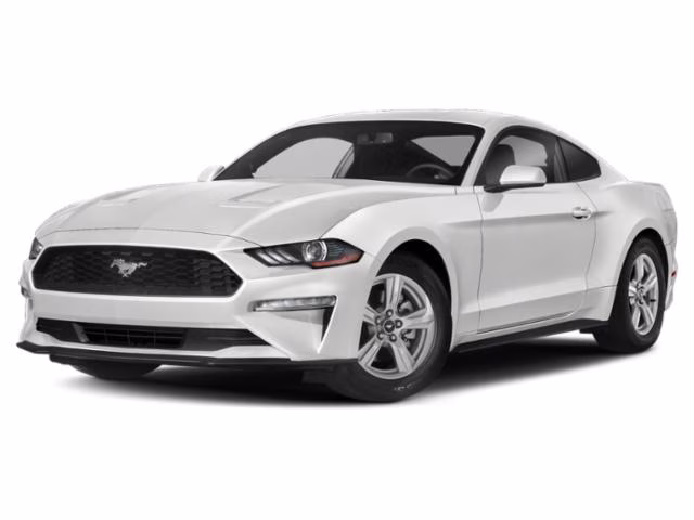 2019 White Ford Mustang RWD Coupe