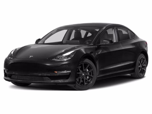 2023 Black Tesla Model 3 Base RWD Sedan