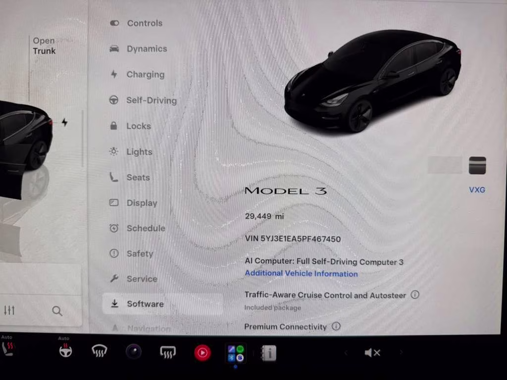 2023 Solid Black Tesla Model 3 Base RWD Sedan