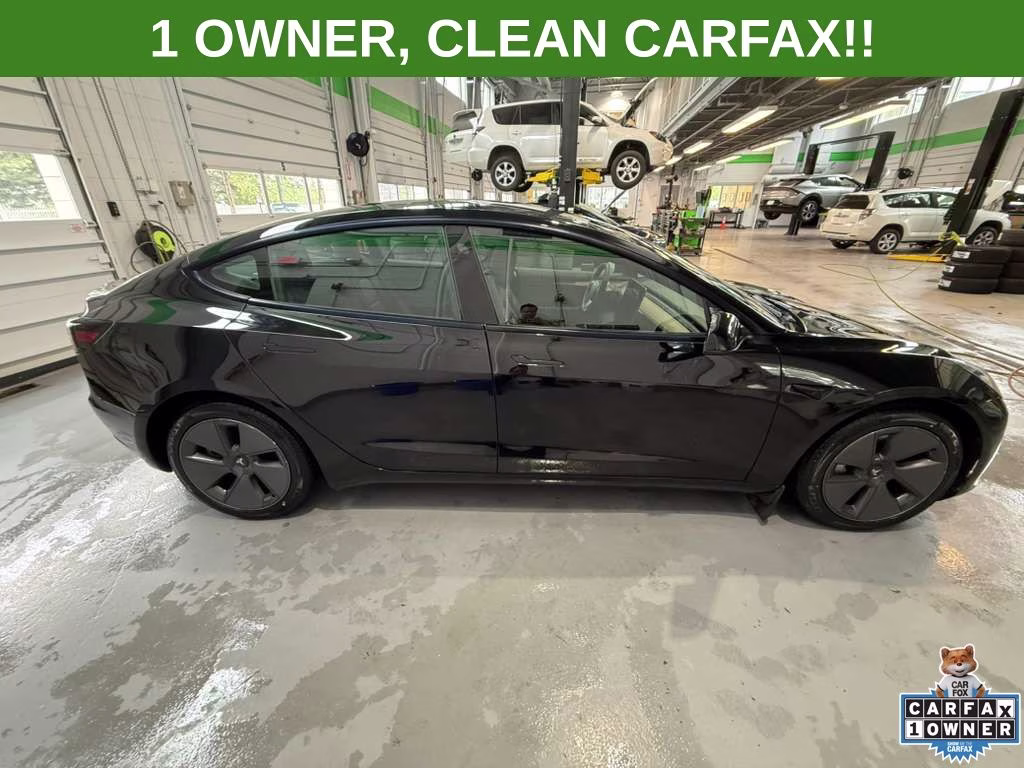 2023 Solid Black Tesla Model 3 Base RWD Sedan