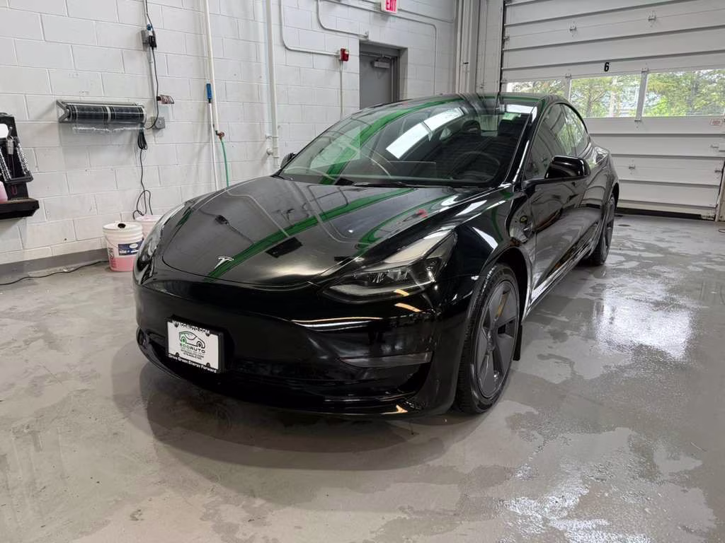 2023 Solid Black Tesla Model 3 Base RWD Sedan