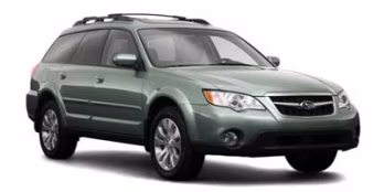 2009 White Subaru Outback 2.5i AWD Crossover