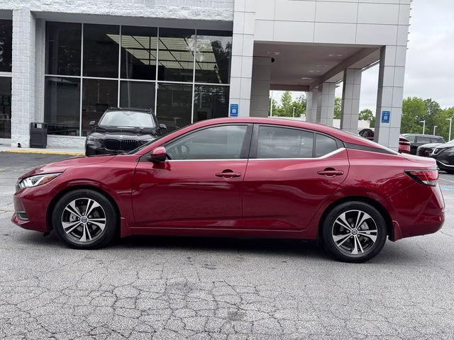 2021 Scarlet Ember Tintcoat Nissan Sentra SV FWD Sedan