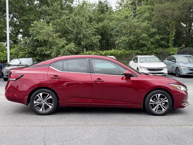 2021 Scarlet Ember Tintcoat Nissan Sentra SV FWD Sedan