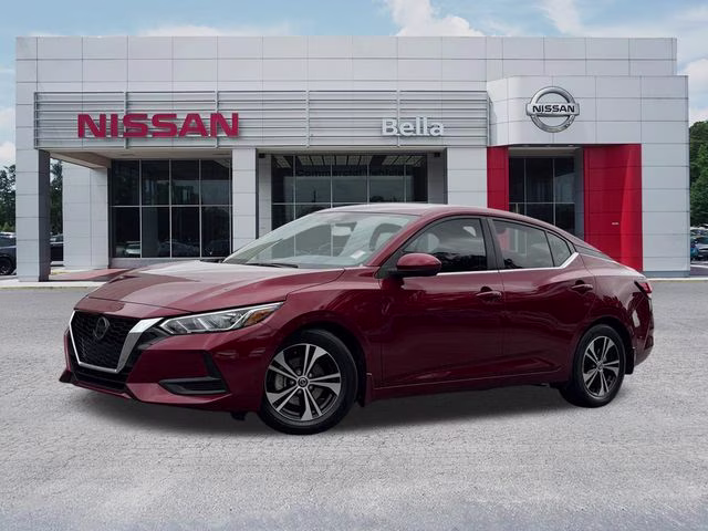 2021 Scarlet Ember Tintcoat Nissan Sentra SV FWD Sedan