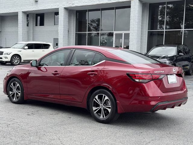 2021 Scarlet Ember Tintcoat Nissan Sentra SV FWD Sedan
