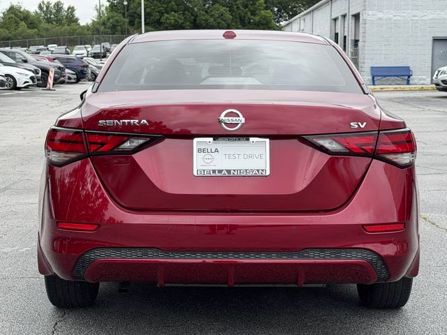 2021 Scarlet Ember Tintcoat Nissan Sentra SV FWD Sedan