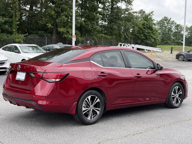 2021 Scarlet Ember Tintcoat Nissan Sentra SV FWD Sedan
