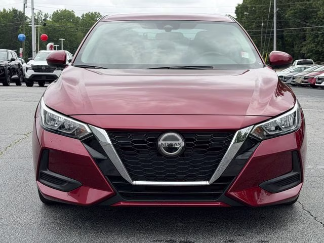 2021 Scarlet Ember Tintcoat Nissan Sentra SV FWD Sedan