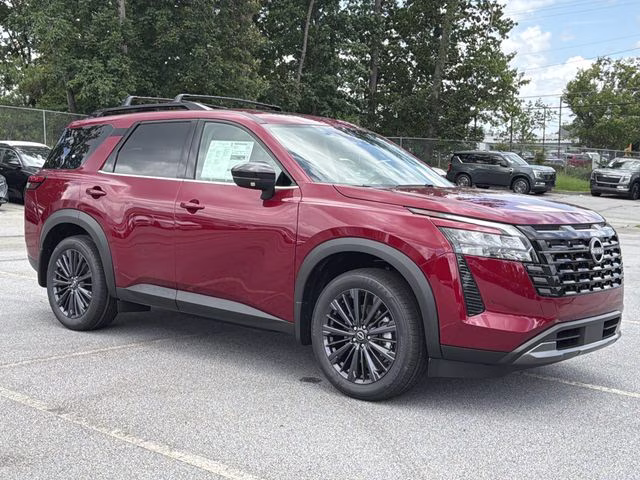 2026 Scarlet Ember Tintcoat Nissan Pathfinder SL FWD SUV
