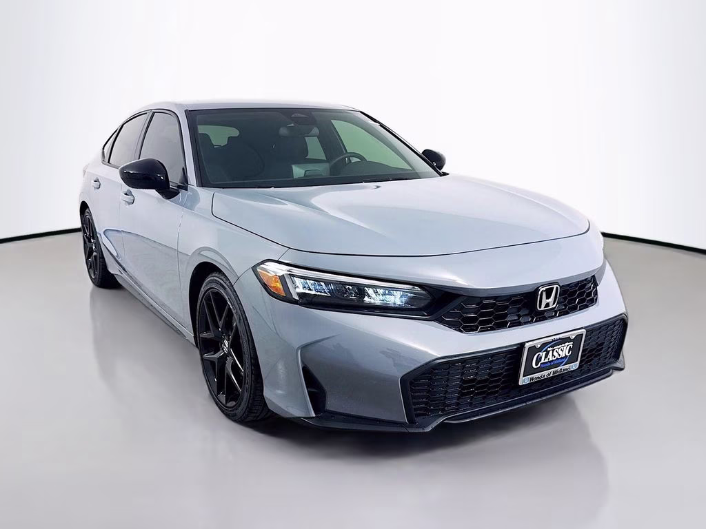 2026 Urban Gray Pearl Honda Civic Sport FWD Hatchback