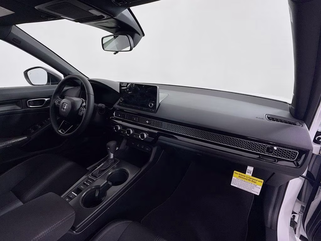 2026 Platinum White Pearl Honda Civic Sport FWD Sedan
