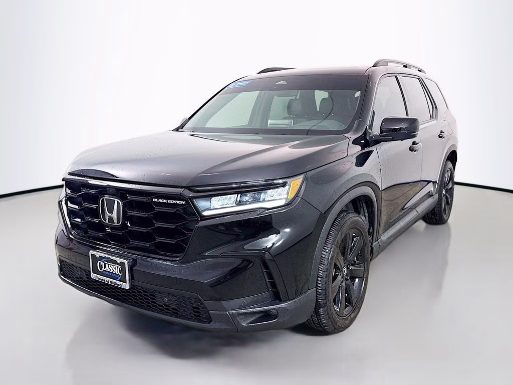 2025 Crystal Black Pearl Honda Pilot Black Edition AWD SUV