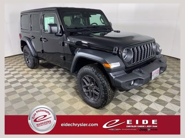 2026 Black Clearcoat Jeep Wrangler 4-Door Sport S 4X4 SUV