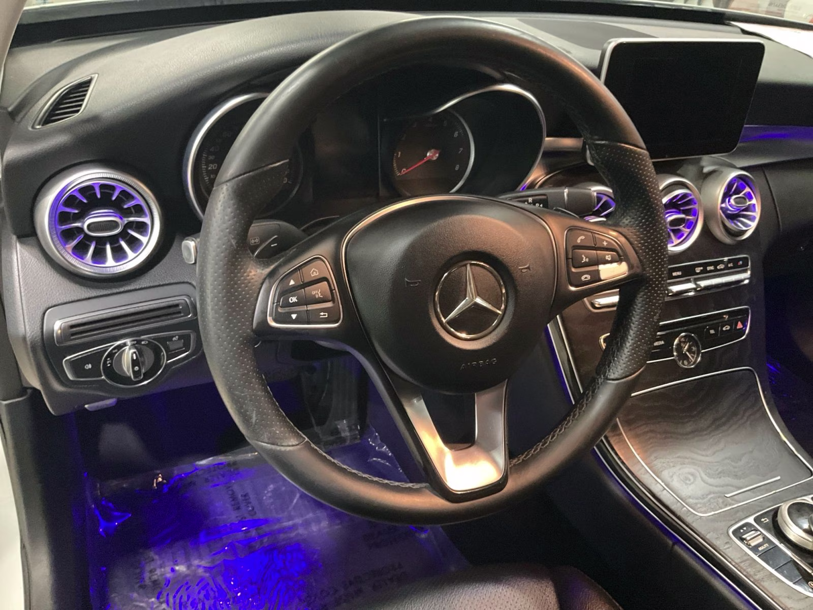 2015 White Mercedes-Benz C-Class C 300 AWD Sedan