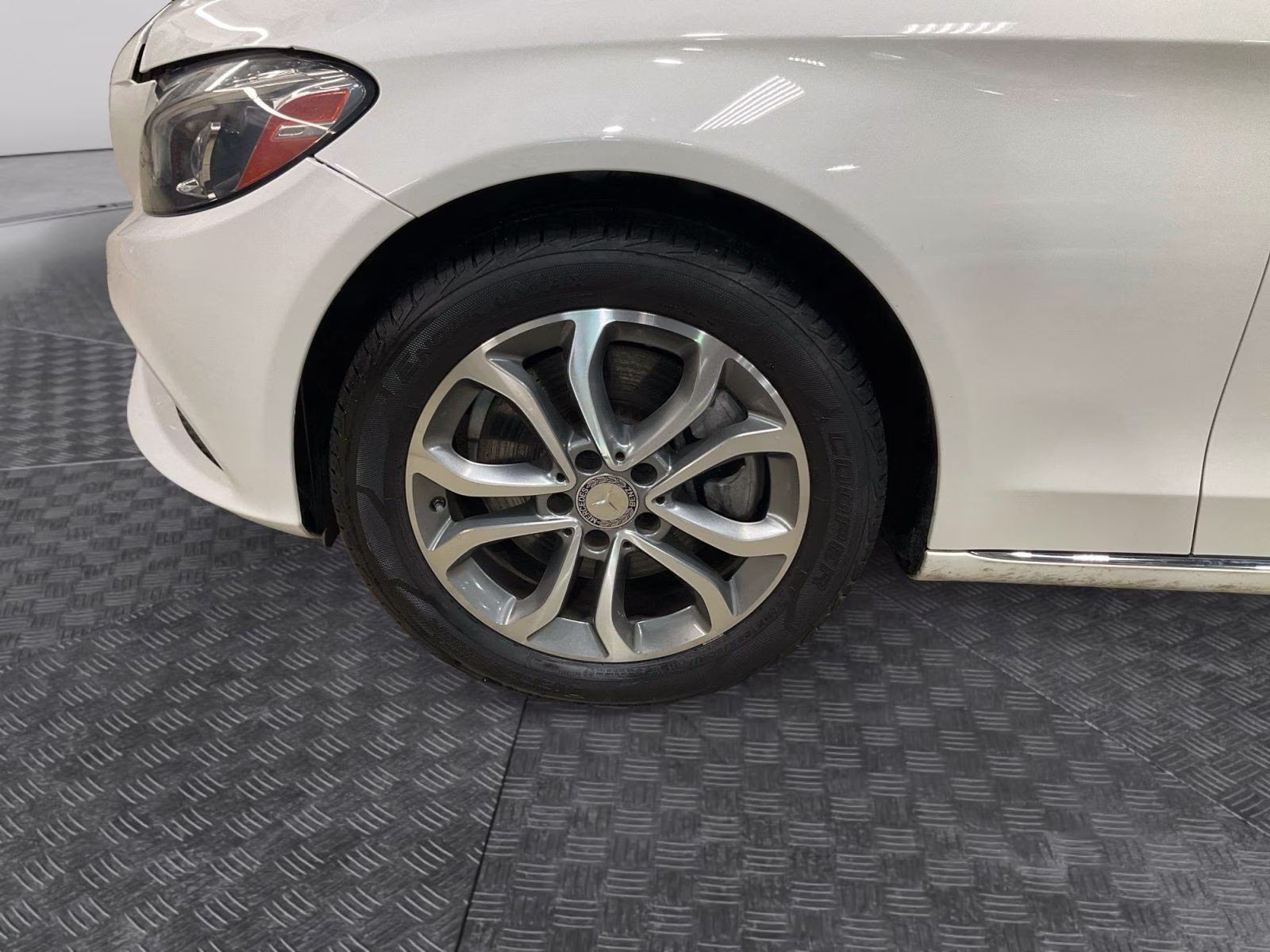 2015 White Mercedes-Benz C-Class C 300 AWD Sedan