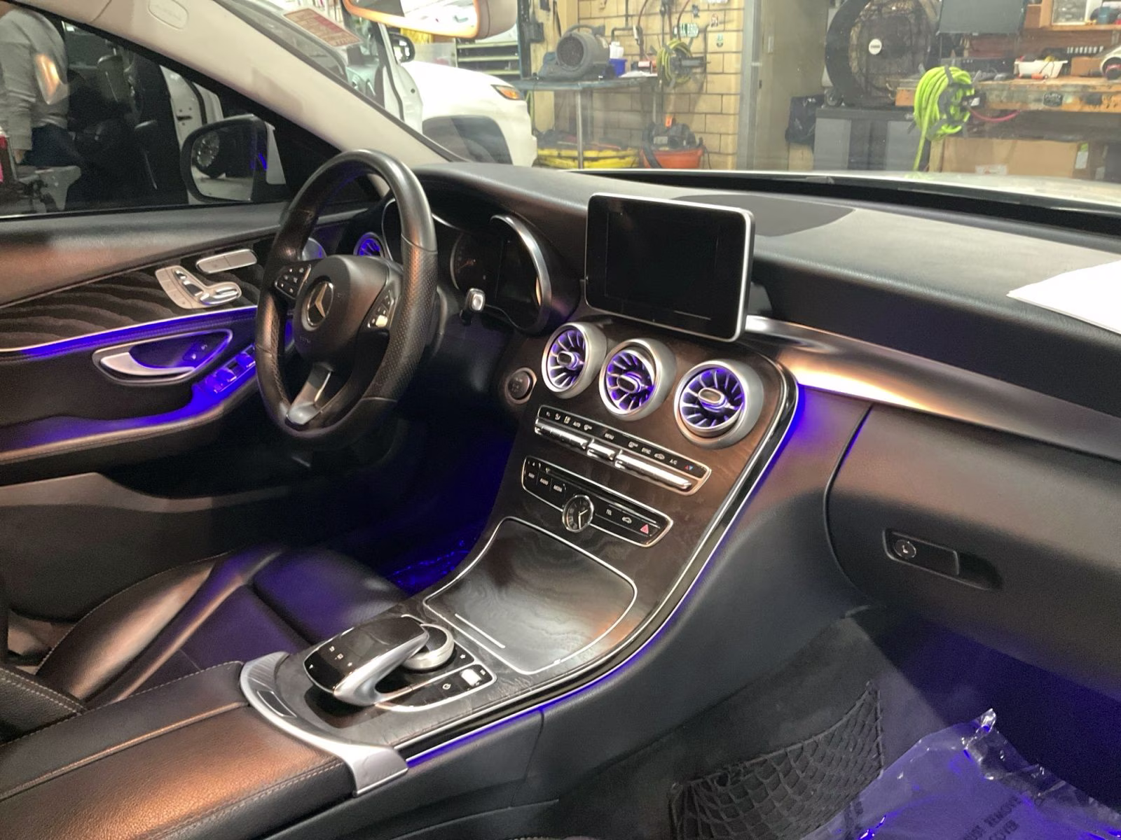 2015 White Mercedes-Benz C-Class C 300 AWD Sedan