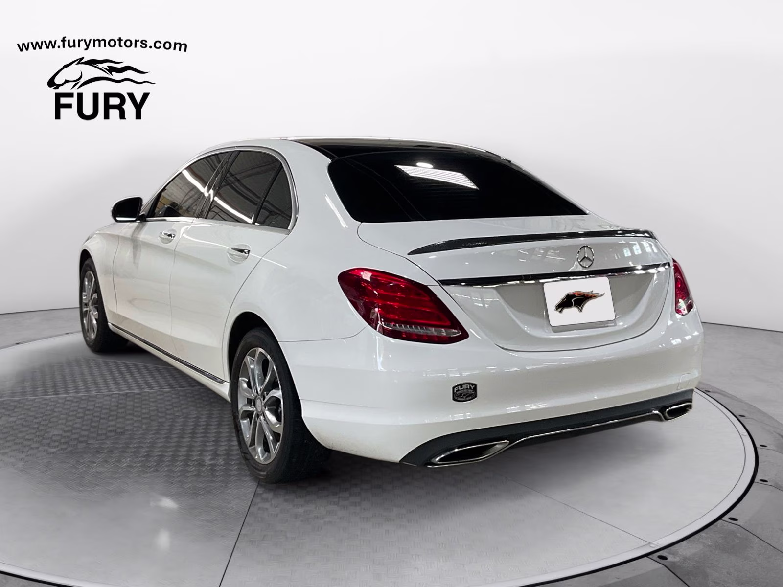 2015 White Mercedes-Benz C-Class C 300 AWD Sedan