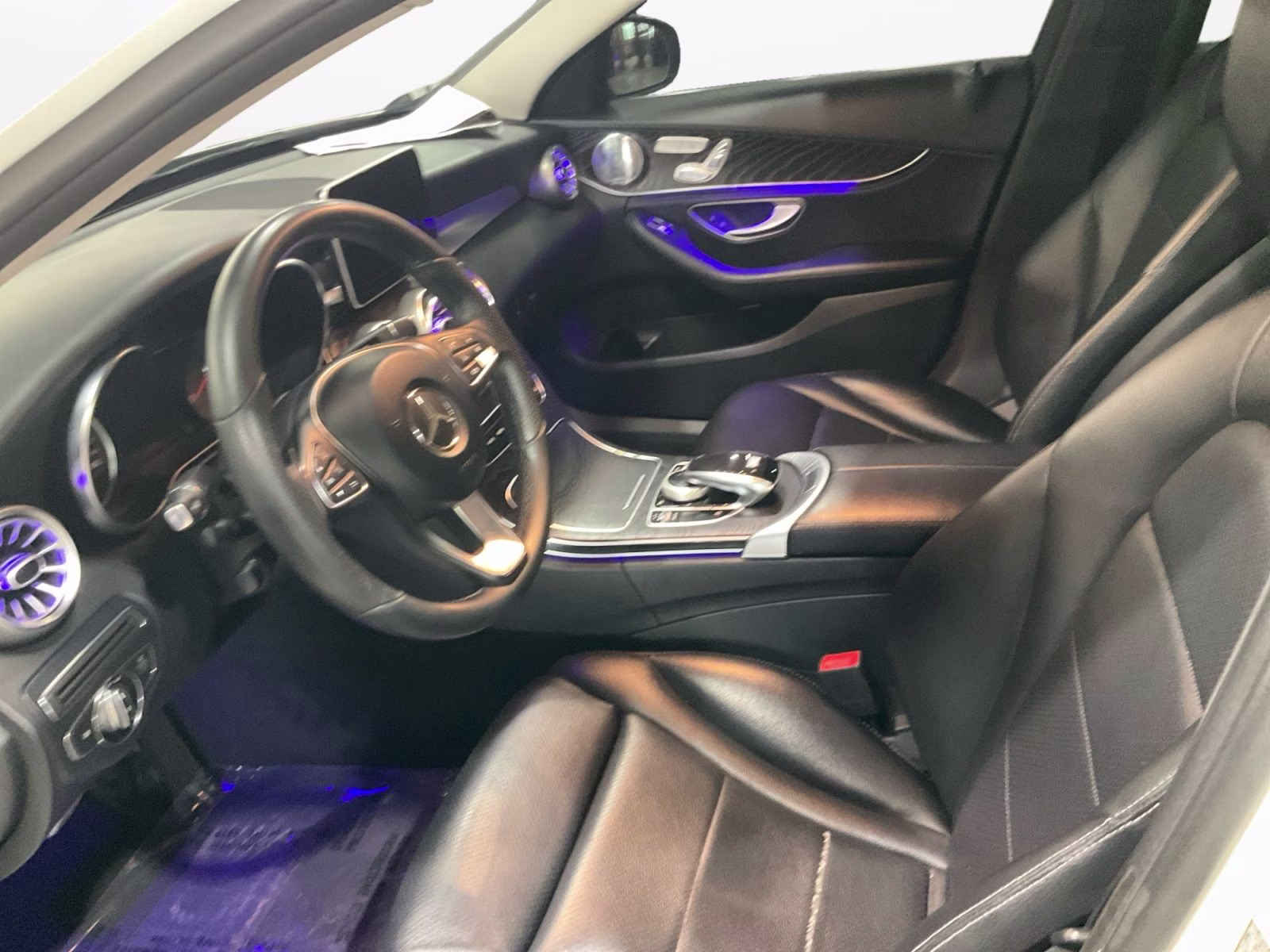 2015 White Mercedes-Benz C-Class C 300 AWD Sedan
