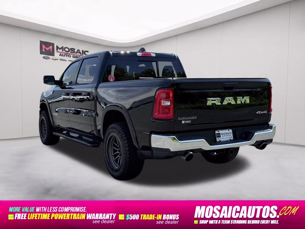 2025 Diamond Black Crystal Pearlcoat Ram 1500 Laramie 4X4 Truck