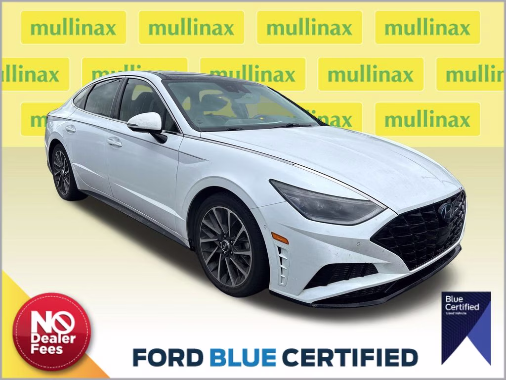 2020 Quartz White Hyundai Sonata Limited FWD Sedan