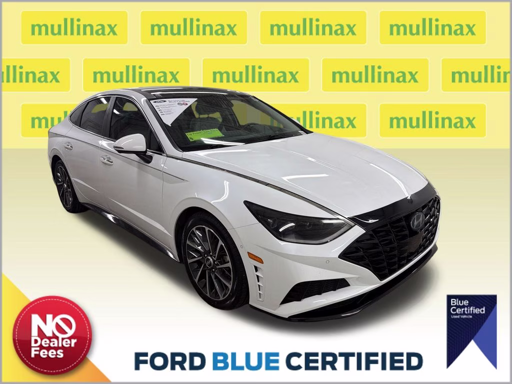 2020 Quartz White Hyundai Sonata Limited FWD Sedan