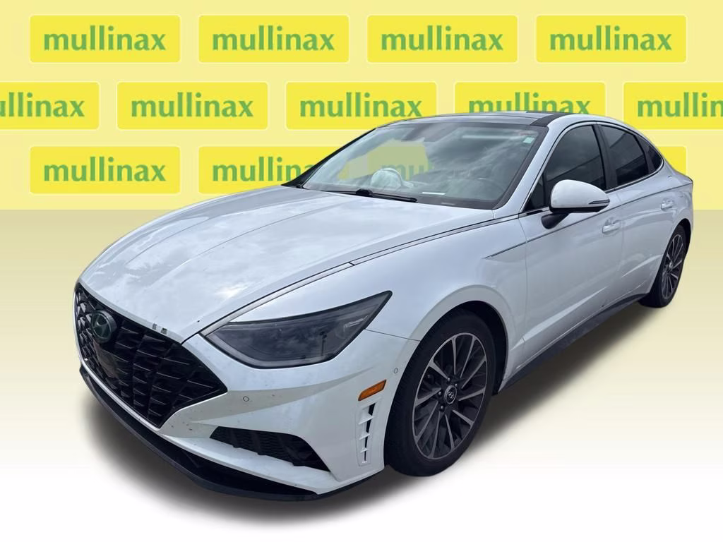 2020 Quartz White Hyundai Sonata Limited FWD Sedan