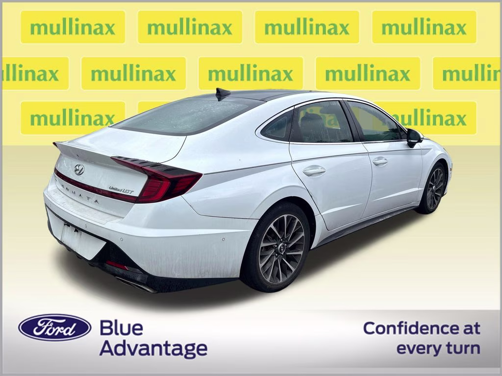 2020 Quartz White Hyundai Sonata Limited FWD Sedan