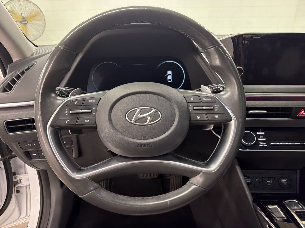 2020 Quartz White Hyundai Sonata Limited FWD Sedan