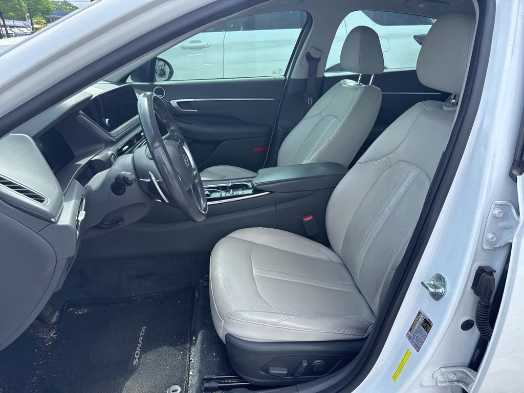 2020 Quartz White Hyundai Sonata Limited FWD Sedan