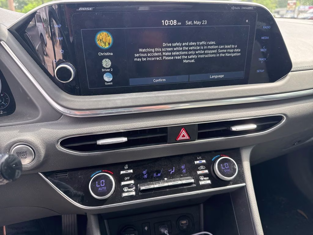 2020 Quartz White Hyundai Sonata Limited FWD Sedan