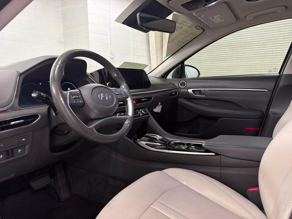2020 Quartz White Hyundai Sonata Limited FWD Sedan