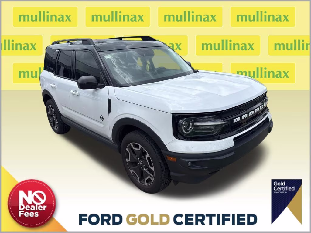 2021 Oxford White Ford Bronco Sport Outer Banks 4X4 SUV