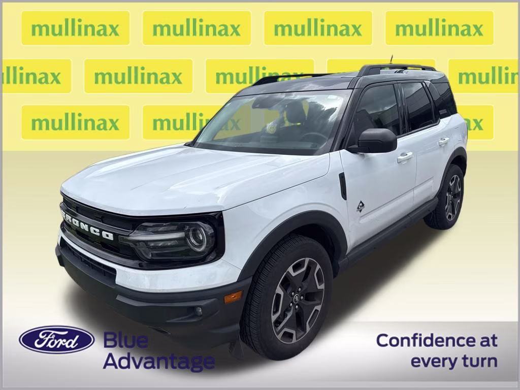 2021 Oxford White Ford Bronco Sport Outer Banks 4X4 SUV
