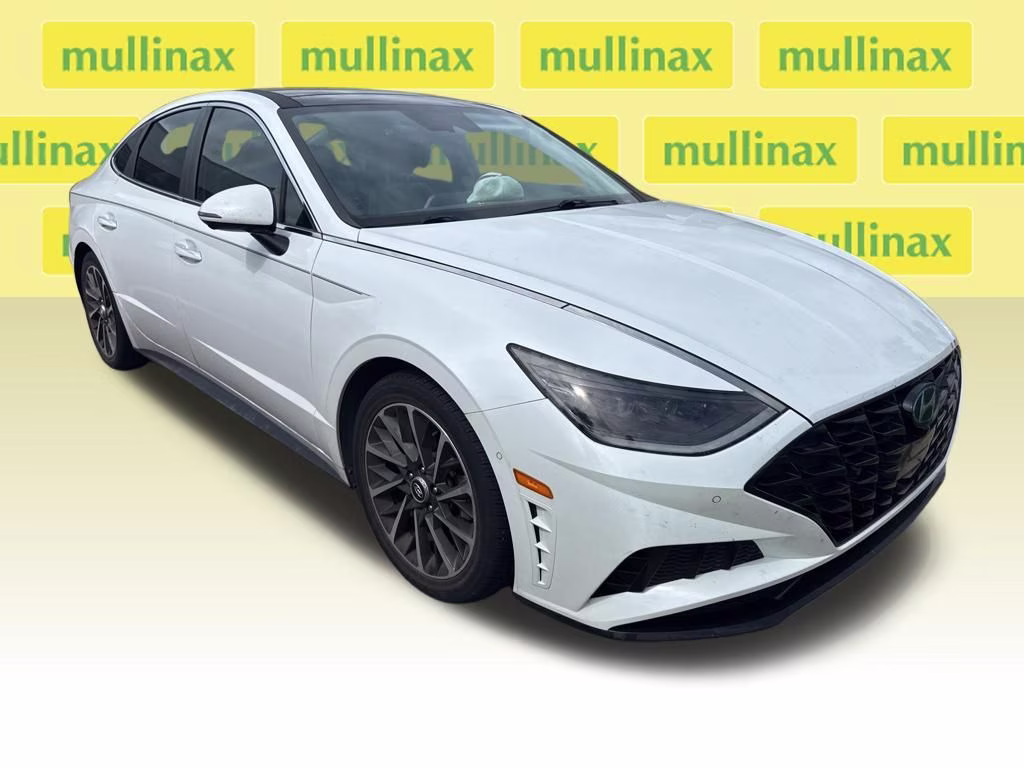 2020 Quartz White Hyundai Sonata Limited FWD Sedan
