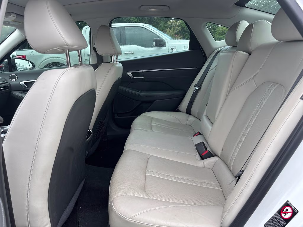 2020 Quartz White Hyundai Sonata Limited FWD Sedan