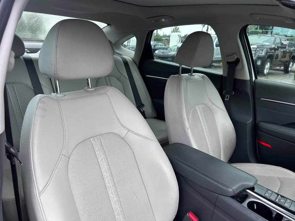 2020 Quartz White Hyundai Sonata Limited FWD Sedan
