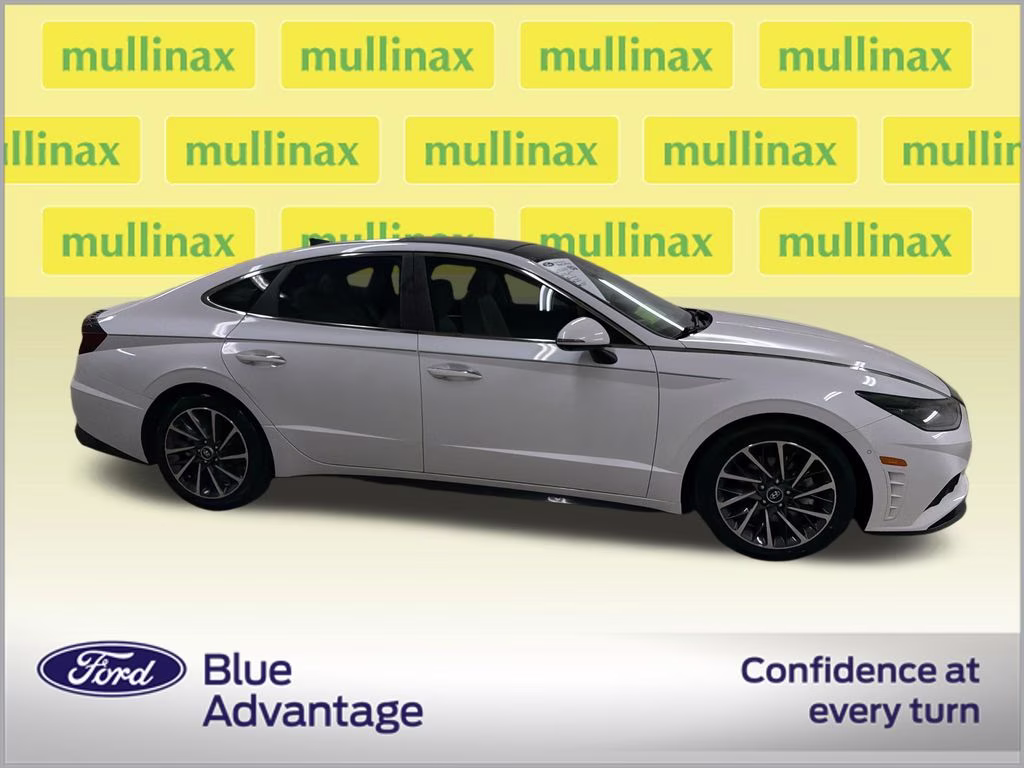 2020 Quartz White Hyundai Sonata Limited FWD Sedan