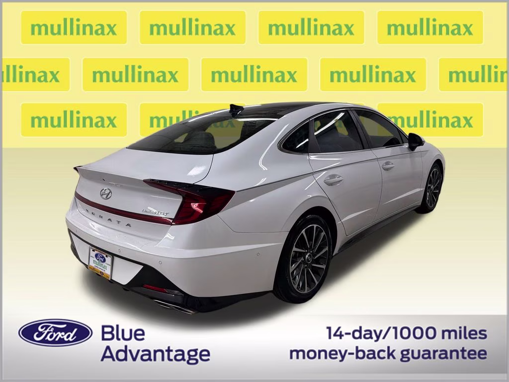 2020 Quartz White Hyundai Sonata Limited FWD Sedan