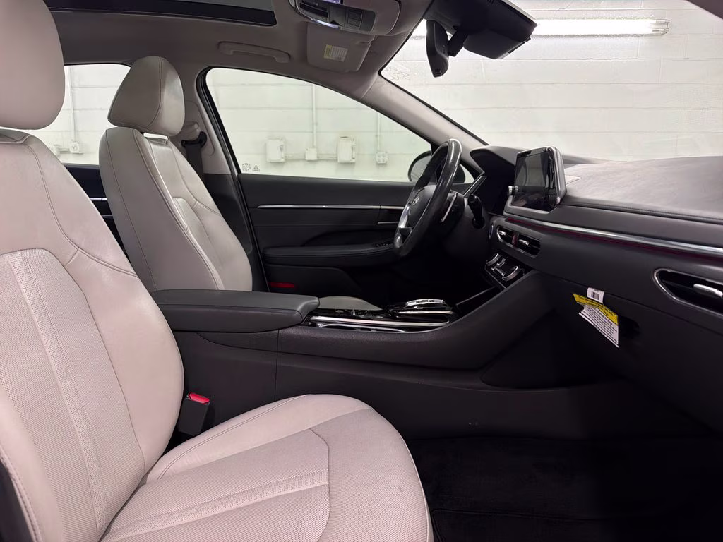 2020 Quartz White Hyundai Sonata Limited FWD Sedan