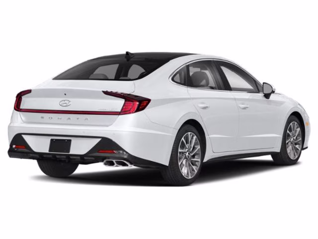 2020 Quartz White Hyundai Sonata Limited FWD Sedan