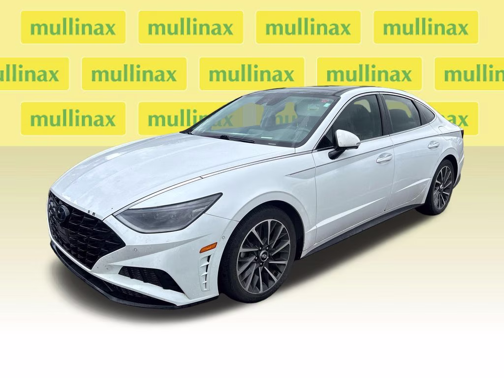 2020 Quartz White Hyundai Sonata Limited FWD Sedan